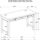  Coaster Furniture Vermes 802061 55-inch 3-drawer Writing Desk with Power Outlet - Light Ash IMAGE 14