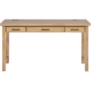  Coaster Furniture Vermes 802061 55-inch 3-drawer Writing Desk with Power Outlet - Light Ash IMAGE 5