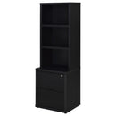  Coaster Furniture Westpark 802703-S3 3-piece Wall Unit Bookcase Set with USB - Black IMAGE 2