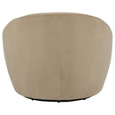  Coaster Furniture Myernick 903228 Velvet Upholstered Swivel Accent Chair - Camel IMAGE 8