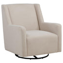  Coaster Furniture Sorrel 903930 Fabric Upholstered Swivel Glider Arm Chair - Latte IMAGE 4