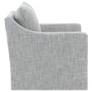  Coaster Furniture Winter 904137 Upholstered Sloped Arm Accent Swivel Chair - Grey IMAGE 12