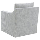  Coaster Furniture Winter 904137 Upholstered Sloped Arm Accent Swivel Chair - Grey IMAGE 6