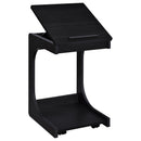  Coaster Furniture Ralston 930290 C-Shaped Lift-Top Sofa Side Table With Casters - Black IMAGE 13