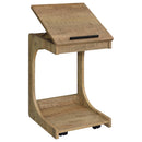  Coaster Furniture Ralston 930292 C-Shaped Lift-Top Sofa Side Table With Casters - Mango IMAGE 13
