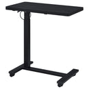  Coaster Furniture Westpark 930300 Pneumatic Adjustable C-Shape Side Table with Casters - Black IMAGE 5