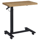  Coaster Furniture Westpark 930301 Pneumatic Adjustable C-Shape Side Table with Casters - Mango IMAGE 1