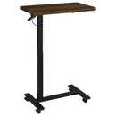  Coaster Furniture Westpark 930302 Pneumatic Adjustable C-Shape Side Table with Casters - Dark Pine IMAGE 5