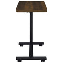  Coaster Furniture Westpark 930302 Pneumatic Adjustable C-Shape Side Table with Casters - Dark Pine IMAGE 6