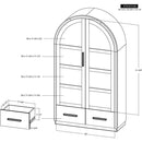  International Furniture Direct Balam Cabinet IFD4321CAB IMAGE 9