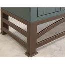  International Furniture Direct Obsidian Buffet & Hutch IFD8531HUTGN IMAGE 5