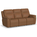  Flexsteel Sawyer Power Reclining Leather Match Sofa 1845-62PH-72773 IMAGE 1