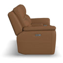  Flexsteel Sawyer Power Reclining Leather Loveseat with Console 1845-64PH-72773 IMAGE 4