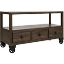  International Furniture Direct Oslo Sofa Table IFD6531SFTBK IMAGE 1