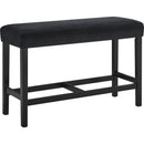  Crown Mark Marbel 1718-BENCH-BK Counter Height Bench - Black IMAGE 1