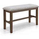  Crown Mark Guthrie 2711BR-BENCH Counter Height Bench - Brown IMAGE 1
