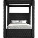  Crown Mark Annabelle 5114M-BK-K King Canopy Bed - Black IMAGE 3
