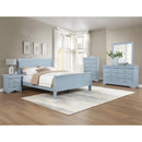  Crown Mark Louis Philip B3760-T Twin Bed - Blue IMAGE 2