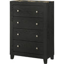  Crown Mark Cadence B4515-4 Chest - Gold/Black IMAGE 1