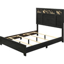  Crown Mark Cadence B4515-Q-BED Bed in One Box - Gold/Black IMAGE 2