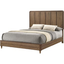  Crown Mark Nyomi B4922-K King Panel Bed - Light Brown IMAGE 1