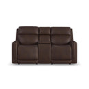  Flexsteel Alister 1158-64GL-94671 Gliding Reclining Loveseat with Console, Power Headrest & Lumbar IMAGE 1
