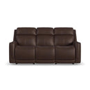  Flexsteel Alister 1158-63GL-94671 Gliding Reclining Sofa with Console, Power Headrest & Lumbar IMAGE 2