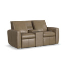  Flexsteel Aria 1865-604P-73401 Power Reclining Loveseat with Console IMAGE 1