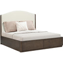  Flexsteel Athens W1013-91QS Queen Upholstered Storage Bed IMAGE 1