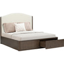  Flexsteel Athens W1013-91QS Queen Upholstered Storage Bed IMAGE 2