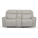  Flexsteel Barnett 1601-64PH-03001 Power Reclining Loveseat with Console, Power Headrest & Lumbar IMAGE 3