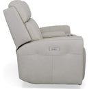  Flexsteel Barnett 1601-64PH-03001 Power Reclining Loveseat with Console, Power Headrest & Lumbar IMAGE 4