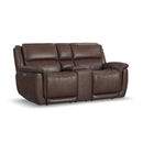  Flexsteel Beau 1011-64PH-34970 Power Reclining Loveseat with Console & Power Headrest IMAGE 1