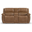  Flexsteel Beau 1011-64PH-34972 Power Reclining Loveseat with Console & Power Headrest IMAGE 1