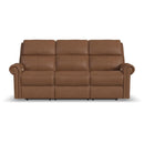  Flexsteel Bernard B3872-63L Power Reclining Sofa with Console, Power Headrest & Lumbar IMAGE 1