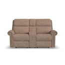  Flexsteel Bernard S2871-601L Power Reclining Loveseat with Console, Power Headrest & Lumbar IMAGE 2
