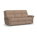  Flexsteel Bernard S2871-63L Power Reclining Sofa with Console, Power Headrest & Lumbar IMAGE 1