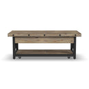  Flexsteel Carpenter 6723-0311 Rectangular Lift-Top Coffee Table with Casters IMAGE 1
