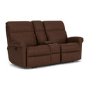  Flexsteel Davis S2902-601 Reclining Loveseat with Console IMAGE 1