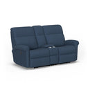  Flexsteel Davis S2902-601M Power Reclining Loveseat with Console IMAGE 1