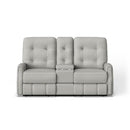  Flexsteel Devon S2881-601H Power Reclining Loveseat with Console & Power Headrest IMAGE 1
