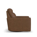  Flexsteel Dutch 1519-53P5-56280 Power Swivel Glider with Power Headrest, Lumbar, Heat & Massage IMAGE 2