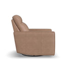  Flexsteel Dutch 1519-53P5-56282 Power Swivel Glider with Power Headrest, Lumbar, Heat & Massage IMAGE 2