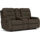  Flexsteel Kerrie S2806-601 Reclining Loveseat with Console IMAGE 1
