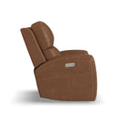  Flexsteel Linden 1043-53P5-94672 Swivel Glider with Power Headrest, Lumbar, Heat & Massage IMAGE 2