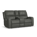  Flexsteel Linden 1043-64PH-94602 Power Reclining Loveseat with Console, Power Headrest & Lumbar IMAGE 1