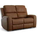  Flexsteel Linden 1043-60PH-94672 Power Reclining Loveseat with Power Headrest & Lumbar IMAGE 1
