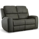 Flexsteel Linden 1043-60PH-94602 Power Reclining Loveseat with Power Headrest & Lumbar IMAGE 1