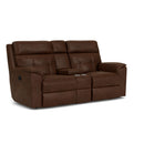 Flexsteel Mason S2804-601 Reclining Loveseat with Console IMAGE 1