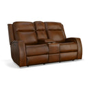  Flexsteel Mustang 1873-64PH-72970 Power Reclining Loveseat with Console & Power Headrest IMAGE 1